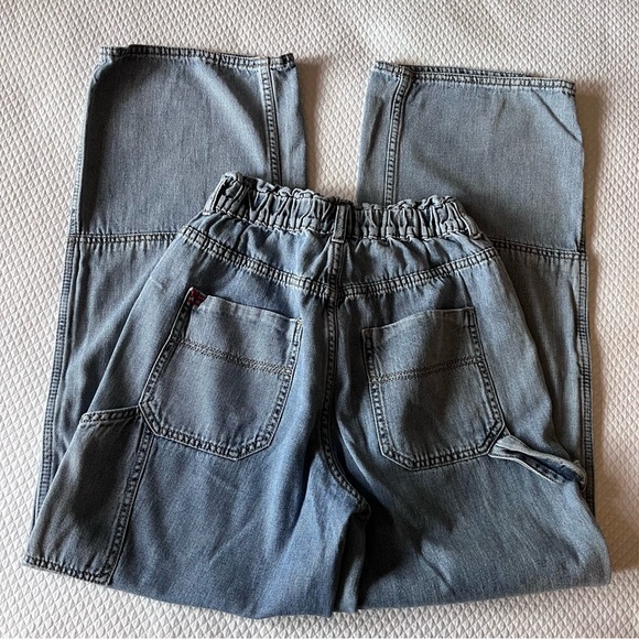 BDG Urban Outfitters Carpenter High Rise Wide Leg Light Wash Size‎ XS - Picture 7 of 16